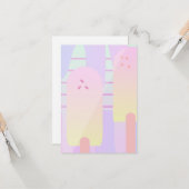 Ombre Summer Ice Cream Pop Karte (Vorderseite/Rückseite Beispiel)