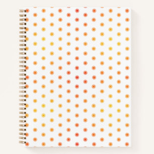Ombre Sunburst Dot Notizbuch - S