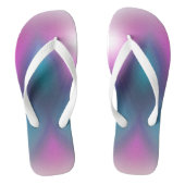 Ombre Sunburst Pink & Blue Pair Flip Flops Badesandalen (Fußbett)