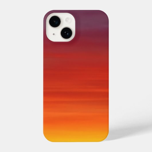 Ombre Sunset Abstract Art Phone Case iPhone 14 Hülle (Rückseite)
