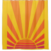 Ombre Sunset Deco für Kinder, Teen, Zuhause, Büro Duschvorhang (Vorderseite)
