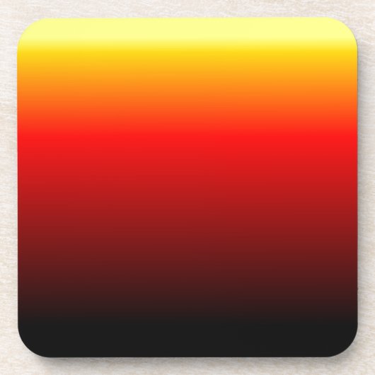 Ombre Sunset Getränkeuntersetzer (Vorderseite)
