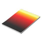 Ombre Sunset Notizblock (Rotiert)