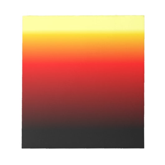 Ombre Sunset Notizblock (Vorderseite)