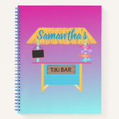Ombre Tiki Bar Party Notizblock (Vorderseite)