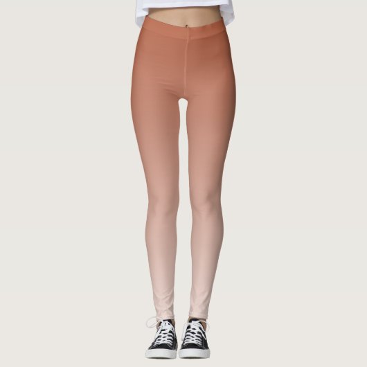 Ombre Trend Color Burnt Copper - Pastell Leggings (Vorderseite)