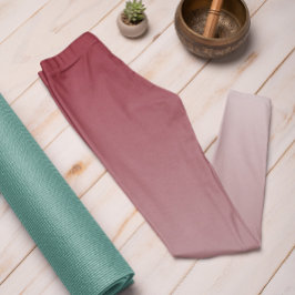 Ombre Trend Color Crimson Red - Pastel Leggings