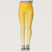 Ombre Trend Color Sunburst Yellow Pastel Leggings (Vorderseite)