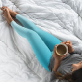 Ombre Trend Color Vivid Cyan - Pastel Leggings