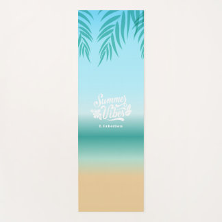 Ombre Tropical Beach Summer Vibes Yoga Mat Yogamatte