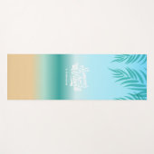 Ombre Tropical Beach Summer Vibes Yoga Mat Yogamatte (Vorderseite (Horizontal))
