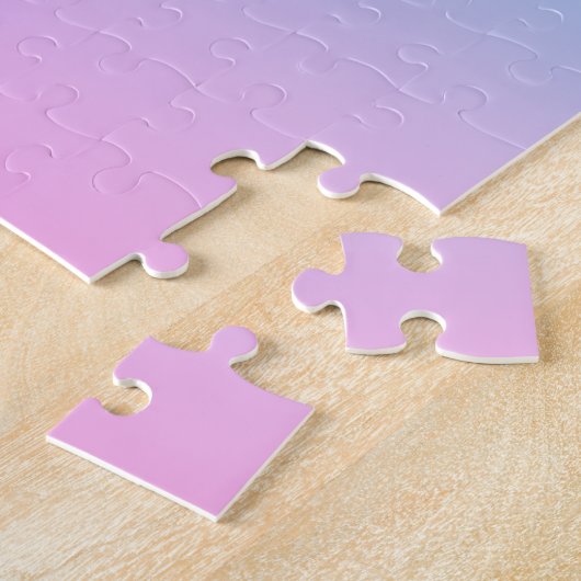 Ombre Türkis und Pink Gradient Puzzle (Seite)