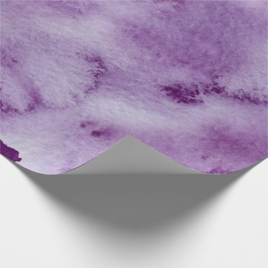 Ombre Ultra Violet Wasserfarbmuster Geschenkpapier (Ecke)