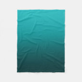 Ombre verblassen aquamarines | fleecedecke (Vorderseite)
