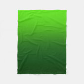 Ombre verblassen | Grün Fleecedecke (Vorderseite)