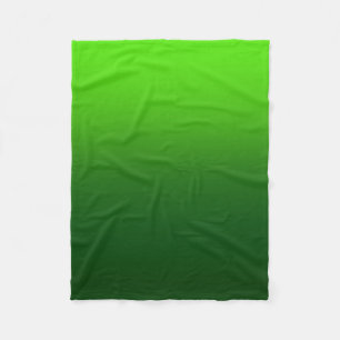 Ombre verblassen   Grün Fleecedecke