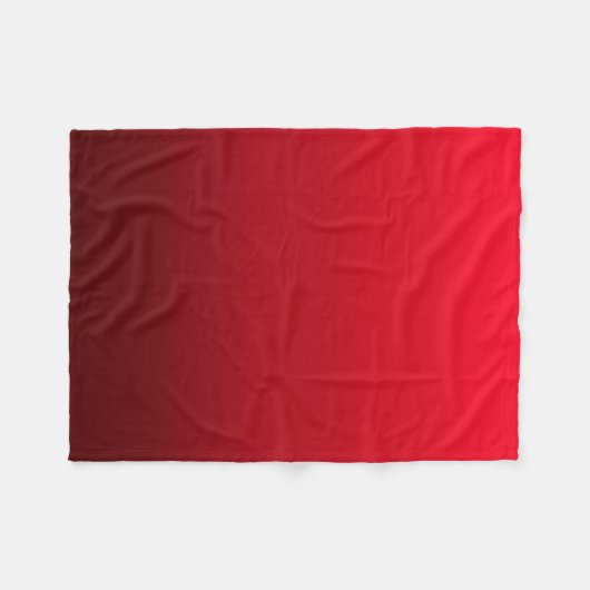 Ombre verblassen | Rot Fleecedecke (Vorderseite (Horizontal))