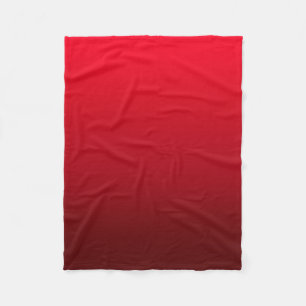 Ombre verblassen   Rot Fleecedecke