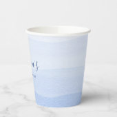 Ombre-Verlaufs-Dip-Dye-Blau-Junggesellinnen-Abschi Pappbecher (Links)
