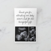 Ombre Wasserfarbe gefaltet Danke Karte (Innenseite)