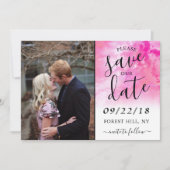 Ombre Wasserfarbe Hochzeit Speichern Sie die Datum Save The Date (Vorderseite)