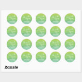 Ombre Wasserfarbe Vielen Dank Stickers / Limon Eme (Blatt)