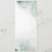 Ombre Watercolor Dinner Menü | GREEN Menükarte (Rückseite)