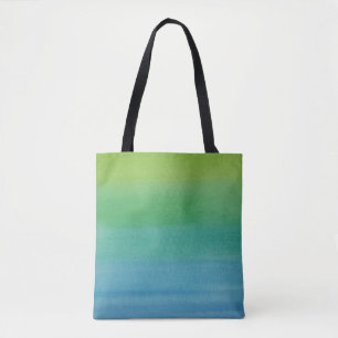 Ombre Watercolor-Druck-Taschen-Meerjungfrau-Farben Tasche