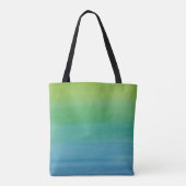 Ombre Watercolor-Druck-Taschen-Meerjungfrau-Farben Tasche (Rückseite)
