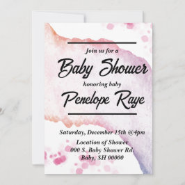 Ombre Watercolor Einladung