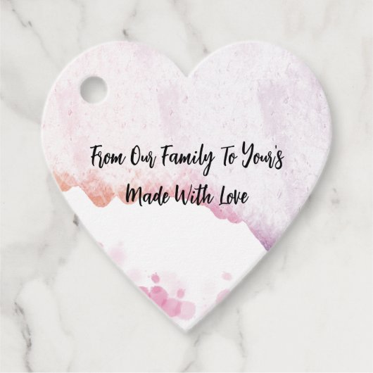 Ombre Watercolor Geschenkanhänger (Vorderseite)