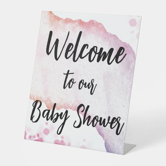 Ombre Watercolor Sockelschild (Vorderseite)