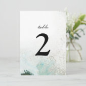 Ombre Watercolor Tischnummer | GREEN (Stehend Vorderseite)