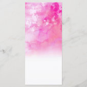 Ombre Watercolor Wedding Menu Cards - Rosa Menükarte (Rückseite)
