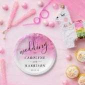 Ombre Watercolor Wedding Paper Teller - Pink (Party)