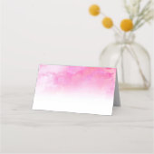 Ombre Watercolor Wedding Platzkarten - Rosa (Rückseite)