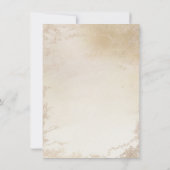 Ombre Yellow Mattiert Foil Chic Brautparty Einladung (Rückseite)