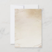 Ombre Yellow Mattiert Foil Watercolor Wedding Save The Date (Rückseite)