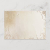 Ombre Yellow Mattiert Foil Wedding Information Begleitkarte (Rückseite)