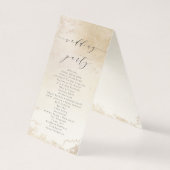 Ombre Yellow Mattiert Wedding Zeremony Program (Rückseite)