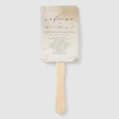 Ombre Yellow Mattiert Wedding Zeremony Program Fächer (Vorderseite)