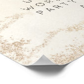 Ombre Yellow Mattiertes Textereignis Poster (Ecke)