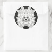 Ombriani Runder Aufkleber (Tasche)