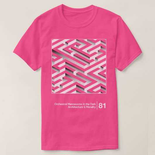 OMD Architektur Moral Minimal Style Grafik Ar T-Shirt (Design vorne)