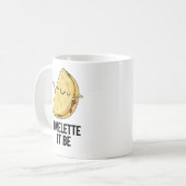 Ome-lette Es ist lustig Omelet Pun Kaffeetasse (Vorderseite Links)