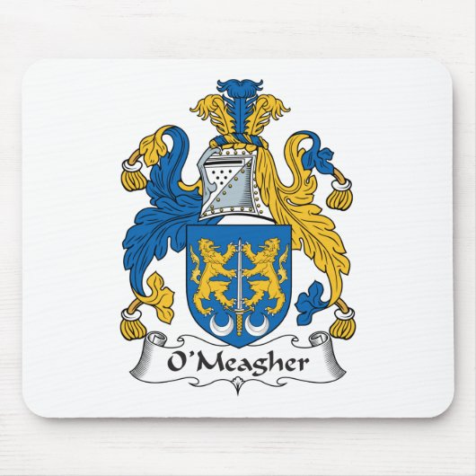 O'Meagher Familienwappen Mousepad (Vorne)