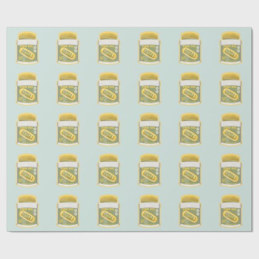 Omega 3 Fischöl Geschenkpapier (Flach)