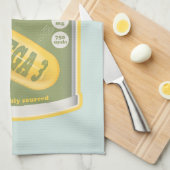 Omega 3 Fischöl Geschirrtuch (Viertel Falte)