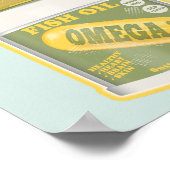 Omega 3 Fischöl Poster (Ecke)