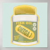 Omega 3 Fischöl Poster (Vorne)